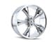 Ridler 695 Chrome Wheel; Rear Only; 22x10.5 (11-23 RWD Charger, Excluding Widebody)