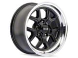 Ridler Style 610 Matte Black with Polished Lip Wheel; Rear Only; 20x10; 0mm Offset (05-13 Corvette C6 Base)