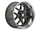 Ridler Style 610 Grey with Polished Lip Wheel; Front Only; 20x8.5; 0mm Offset (97-04 Corvette C5)