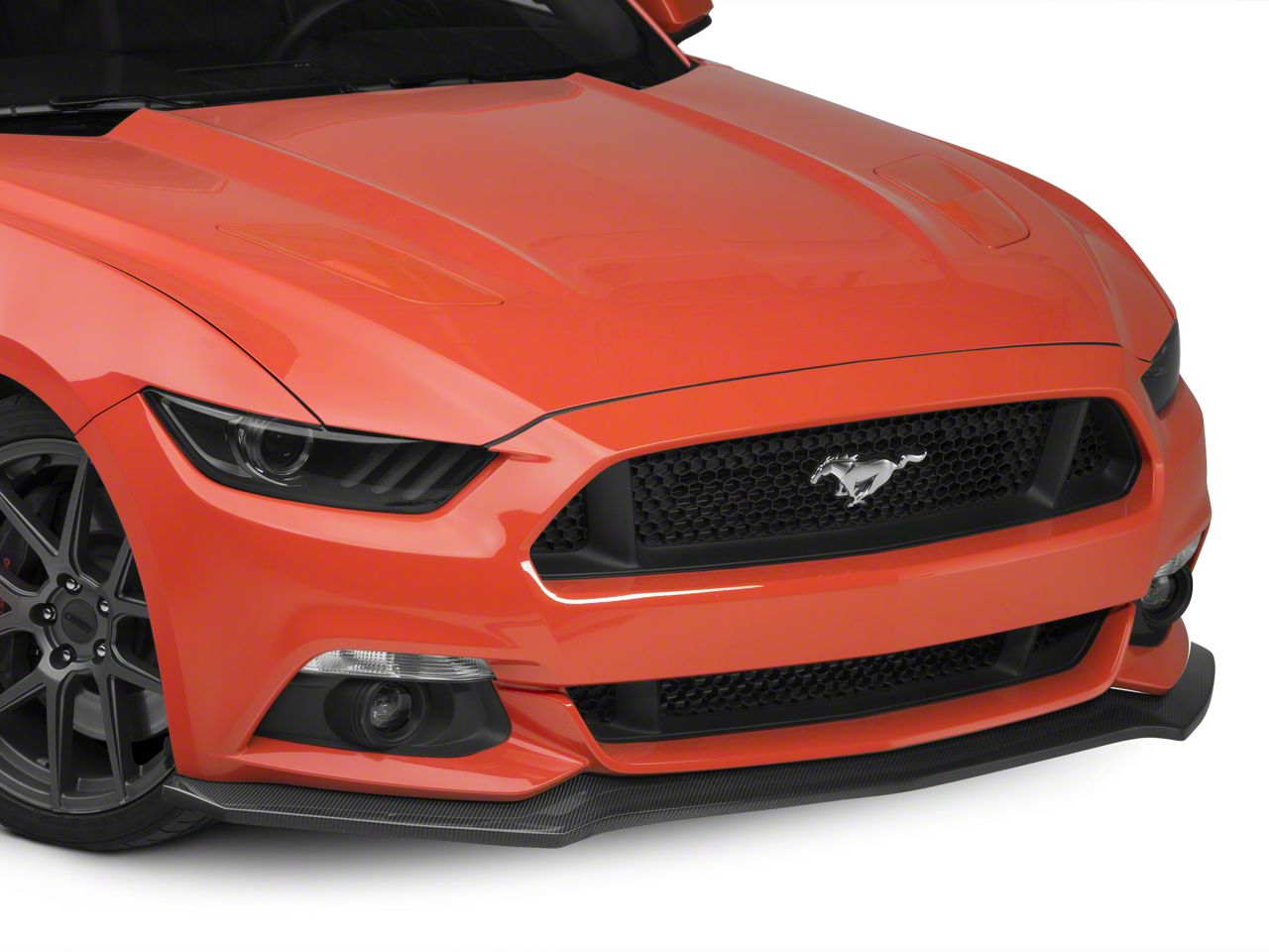 Mustang Front Splitter; Carbon Fiber (15-17 Mustang GT, EcoBoost, V6 ...