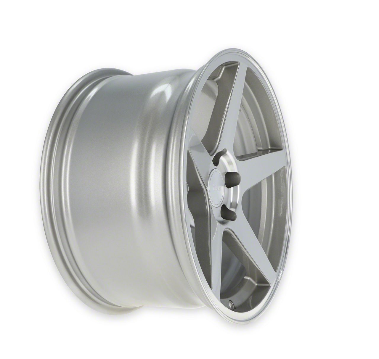 Rocket Racing Wheels Mustang Flare Titanium/Machined Wheel; Rear Only ...