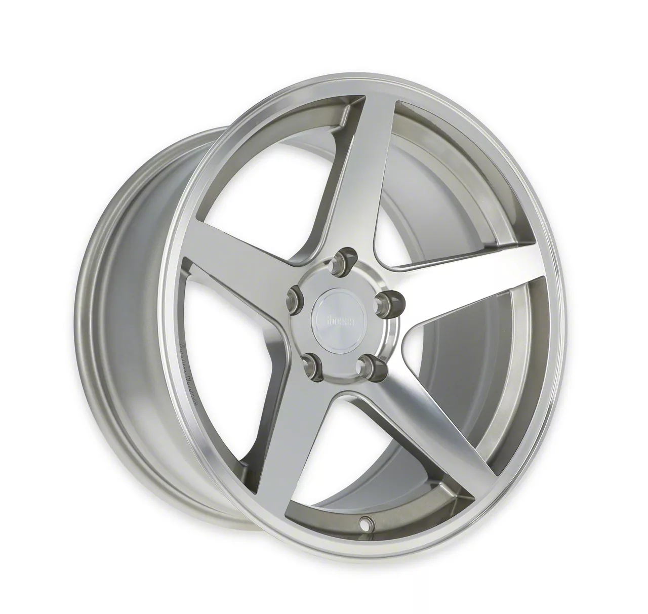 Rocket Racing Wheels Mustang Flare Titanium/Machined Wheel; Rear Only ...