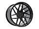 Rohana Wheels RFX7 Gloss Black Wheel; Rear Only; Left Directional; 20x11 (06-10 RWD Charger)