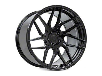 Rohana Wheels RFX7 Gloss Black Wheel; Left Directional; 20x9 (10-15 Camaro, Excluding ZL1)