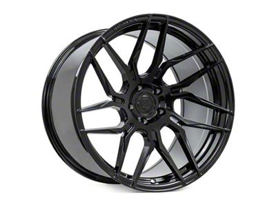 Rohana Wheels RFX7 Gloss Black Wheel; Left Directional; 20x10 (16-24 Camaro)