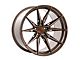 Rohana Wheels RFX13 Brushed Bronze Wheel; Rear Only; 20x11 (11-23 RWD Charger, Excluding Widebody)