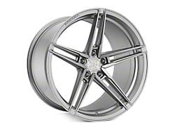 Rohana Wheels RFX15 Brushed Titanium Wheel; Rear Only; 20x11; 20mm Offset (11-23 RWD Charger, Excluding Widebody)