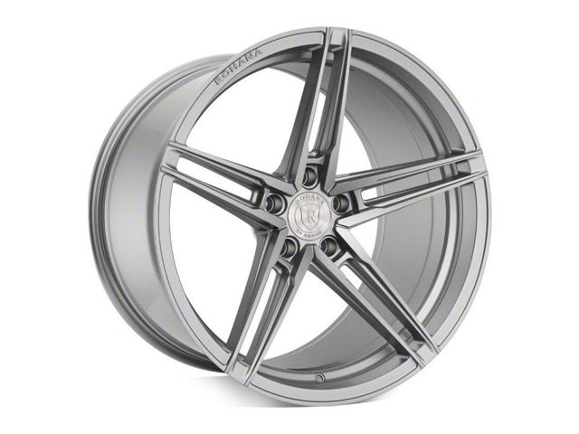 Rohana Wheels RFX15 Brushed Titanium Wheel; Rear Only; 20x11 (11-23 RWD Charger, Excluding Widebody)