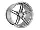 Rohana Wheels RFX15 Brushed Titanium Wheel; Rear Only; 20x11 (11-23 RWD Charger, Excluding Widebody)