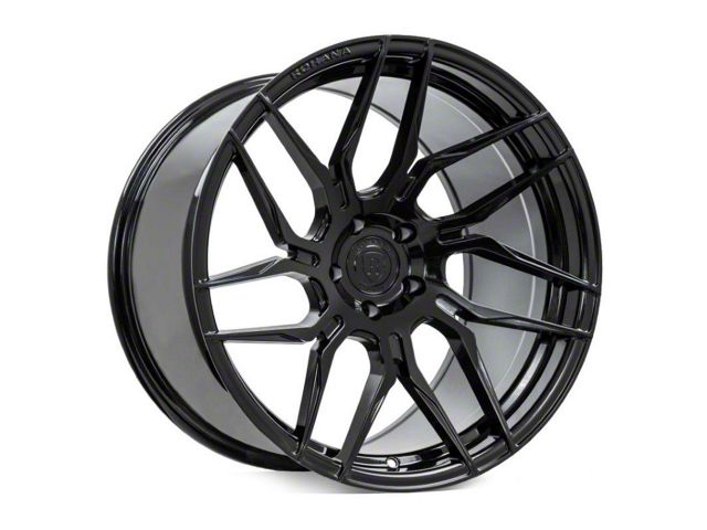 Rohana Wheels RFX7 Gloss Black Wheel; Rear Only; Left Directional; 20x11 (11-23 RWD Charger, Excluding Widebody)