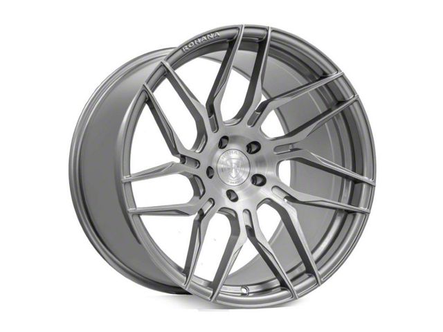 Rohana Wheels RFX7 Titanium Wheel; Rear Only; Left Directional; 20x11 (11-23 RWD Charger, Excluding Widebody)