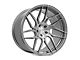Rohana Wheels RFX7 Titanium Wheel; Rear Only; Left Directional; 20x11 (11-23 RWD Charger, Excluding Widebody)