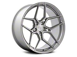 Rohana Wheels RFX11 Brushed Titanium Wheel; Rear Only; 20x12; 82mm Offset (14-19 Corvette C7)