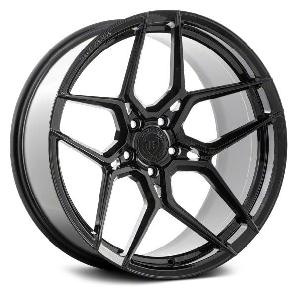 Rohana Wheels RFX11 Gloss Black Wheel; Rear Only; 20x12; 82mm Offset (14-19  Corvette C7)