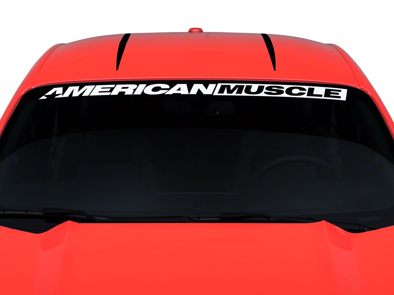 SEC10 Mustang Roof Accent Stripes; Gloss Black 386317 (15-24 Mustang ...