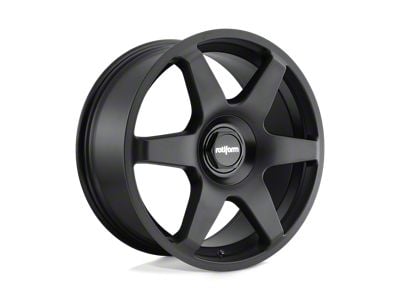 Rotiform SIX Matte Black Wheel; 19x8.5; 35mm Offset (05-09 Mustang)