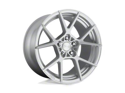 Rotiform KPS Gloss Silver Brushed Wheel; Rear Only; 20x10; 40mm Offset (10-15 Camaro, Excluding ZL1)