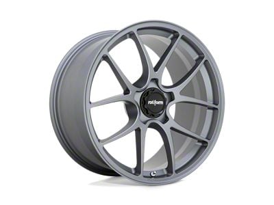 Rotiform LTN Satin Titanium Wheel; Rear Only; 20x11; 43mm Offset (10-15 Camaro, Excluding ZL1)