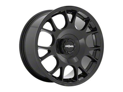 Rotiform TUF-R Gloss Black Wheel; 18x9.5; 38mm Offset (10-15 Camaro LS, LT)