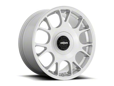 Rotiform TUF-R Gloss Silver Wheel; 18x9.5; 38mm Offset (10-15 Camaro LS, LT)