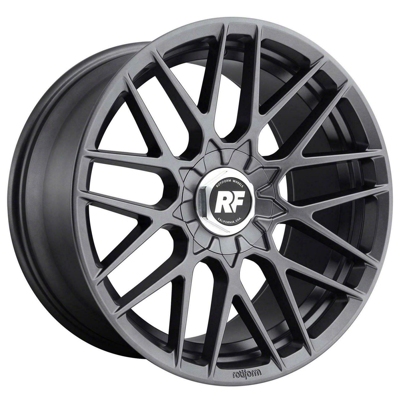 Rotiform Mustang RSE Matte Anthracite Wheel; 19x8.5; 45mm Offset  R141198502+45 (10-14 Mustang) - Free Shipping