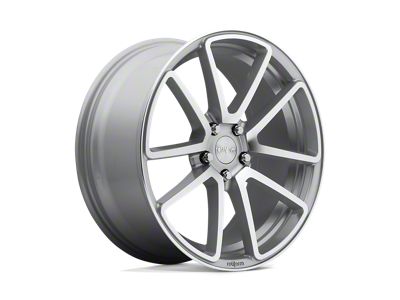 Rotiform SPF Gloss Silver Machined Wheel; 18x8.5; 45mm Offset (10-14 Mustang GT w/o Performance Pack, V6)