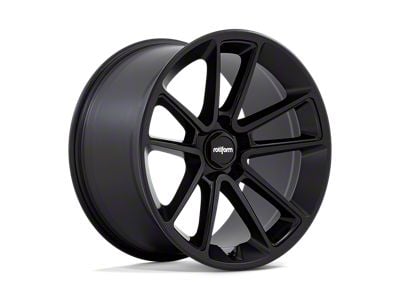 Rotiform BTL Matte Black with Black Cap and Inside Spoke Details Wheel; 21x10.5; 45mm Offset (15-23 Mustang GT, EcoBoost, V6)