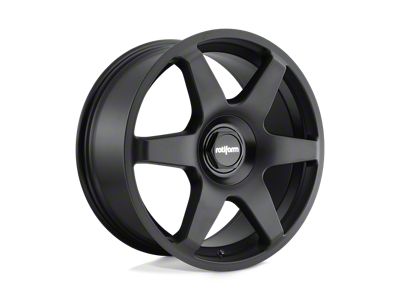 Rotiform SIX Matte Black Wheel; 19x8.5 (94-98 Mustang)