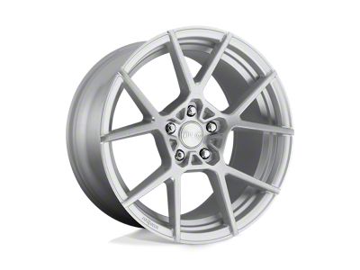 Rotiform KPS Gloss Silver Brushed Wheel; Rear Only; 20x10 (16-24 Camaro, Excluding SS w/ 6-Piston Front Calipers & ZL1)