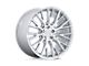 Rotiform LSE Gloss Silver with Machined Face Wheel; 19x8.5 (16-24 Camaro, Excluding SS w/ 6-Piston Front Calipers & ZL1)