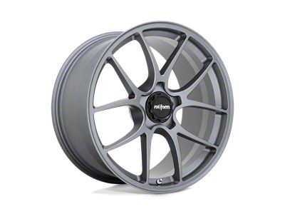 Rotiform LTN Satin Titanium Wheel; 19x10.5 (16-24 Camaro, Excluding SS w/ 6-Piston Front Calipers & ZL1)