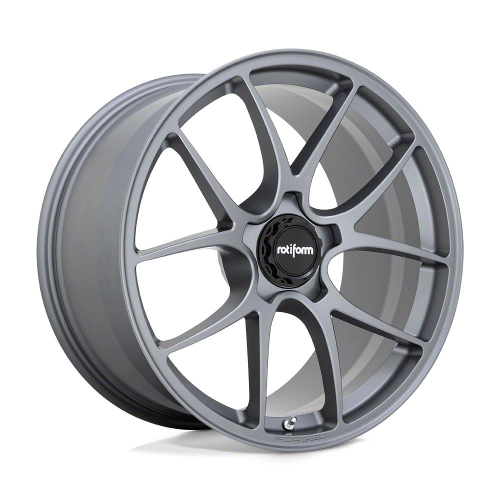 Rotiform Camaro LTN Satin Titanium Wheel; 19x9.5; 22mm Offset  R901199521+22T (16-24 Camaro, Excluding SS w/ 6-Piston Front Calipers &  ZL1) - Free Shipping