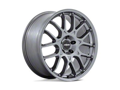 Rotiform ZWS Gloss Anthracite Wheel; Rear Only; 21x10.5 (16-24 Camaro, Excluding SS w/ 6-Piston Front Calipers & ZL1)