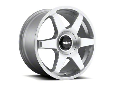 Rotiform Six Gloss Silver Wheel; 19x8.5 (21-24 Mustang Mach-E)