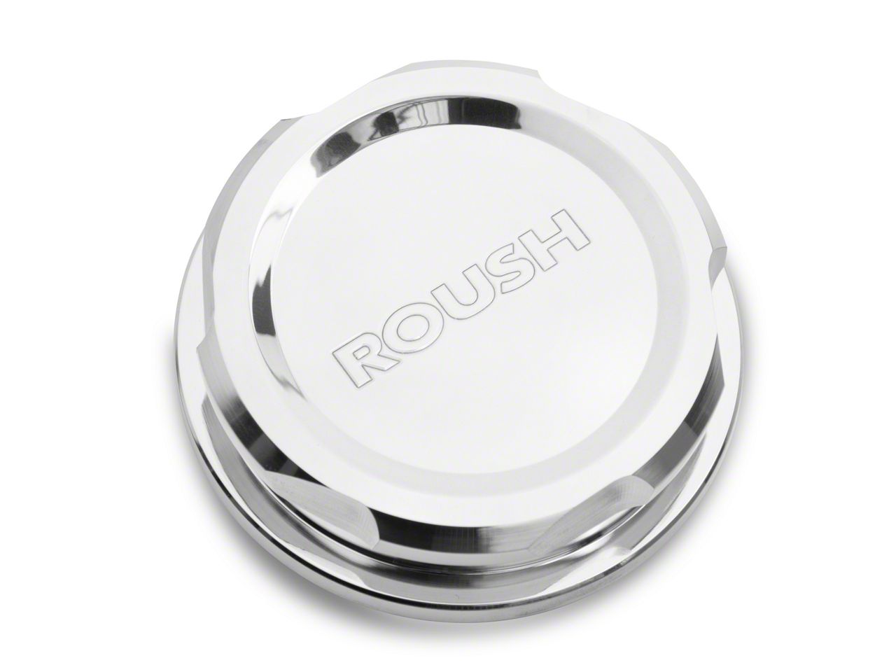 Roush Billet Radiator Cap; Polished (96-23 Mustang)