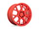 RUFF Drift Gloss Red Wheel; 17x7.5 (05-09 Mustang GT, V6)