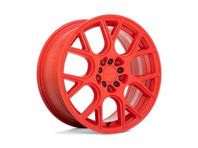 RUFF Drift Gloss Red Wheel; 17x7.5 (05-09 Mustang GT, V6)