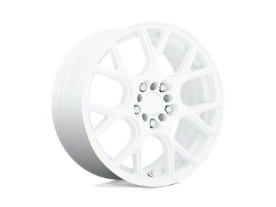 RUFF Drift Gloss White Wheel; 17x7.5 (05-09 Mustang GT, V6)