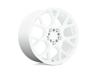 RUFF Drift Gloss White Wheel; 18x8 (10-15 Camaro, Excluding ZL1)