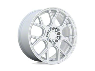 RUFF Drift Silver Wheel; 17x7.5 (10-14 Mustang GT w/o Performance Pack, V6)