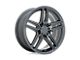 RUFF Nitro Gloss Gunmetal Wheel; 17x7.5 (10-14 Mustang GT w/o Performance Pack, V6)