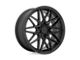 RUFF Clutch Matte Black Wheel; 18x8 (15-23 Mustang GT w/o Performance Pack, , V6)