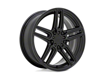 RUFF Nitro Gloss Black Wheel; 18x8 (15-23 Mustang GT w/o Performance Pack, , V6)