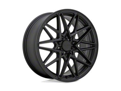 RUFF Clutch Matte Black Wheel; 18x8; 38mm Offset (94-98 Mustang)