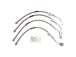 Russell Stainless Steel Braided Brake Line Kit; Front and Rear (97-04 Corvette C5)