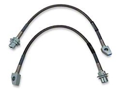 Russell Stainless Steel Braided Brake Line Kit; Front (96-01 Mustang Cobra)