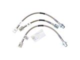 Russell Stainless Steel Braided Brake Line Kit; Front and Rear (94-95 Mustang Cobra)