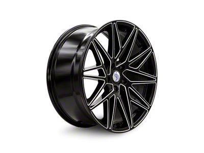 Sapphire Luxury Alloys SX05 Gloss Black Milled Wheel; 20x9; 35mm Offset (05-09 Mustang)