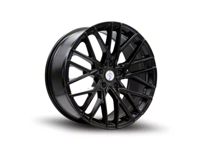 Sapphire Luxury Alloys SX02 Gloss Black with Machined Face Wheel; 20x9; 35mm Offset (07-10 AWD Charger)