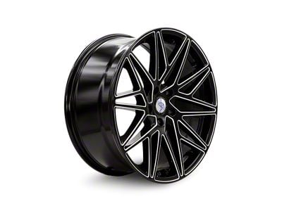 Sapphire Luxury Alloys SX05 Gloss Black with Milled Face Wheel; 20x9; 35mm Offset (17-23 AWD Challenger)